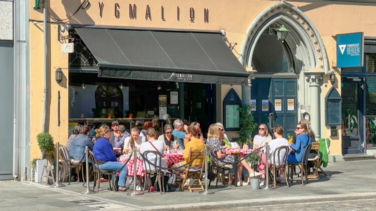 Norge Bergen - Uteservering på Pygmalion