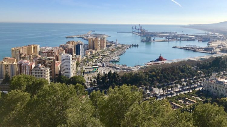 Spania Malaga - Utsikt over Malaga